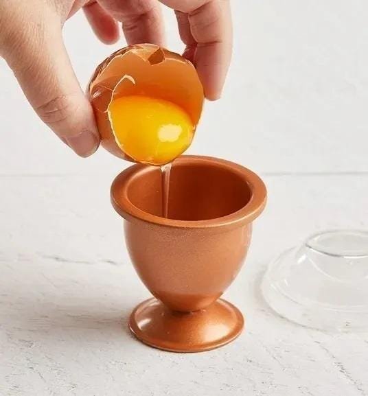 Forma de Ovos Copper Eggs Xl 4 Copos Metal Make Cozinha - 2