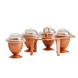 Forma de Ovos Copper Eggs Xl 4 Copos Metal Make Cozinha - 3