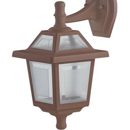 Kit 6 Luminárias de Parede Vintage Retrô Marrom Arandelas de Alumínio Varanda Quarto - 4