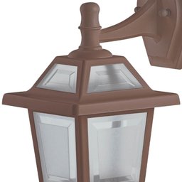 Kit 6 Luminárias de Parede Vintage Retrô Marrom Arandelas de Alumínio Varanda Quarto - 3