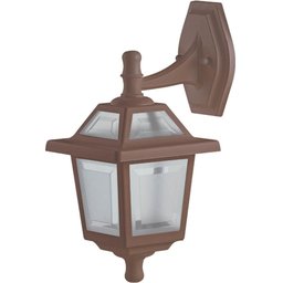 Kit 6 Luminárias de Parede Vintage Retrô Marrom Arandelas de Alumínio Varanda Quarto - 2