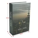 Ver imagem 2 de Cofre Camuflado New York em formato de Livro 24cm X 16cm