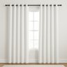 Cortina para Quarto Blackout em Tecido Linho 300x220cm 100% Bloqueio de Luz Branco - 1