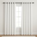Ver imagem 1 de Cortina para Quarto Blackout em Tecido Linho 300x220cm 100% Bloqueio de Luz Branco