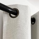 Ver imagem 2 de Cortina para Quarto Blackout em Tecido Linho 300x220cm 100% Bloqueio de Luz Branco