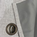 Ver imagem 6 de Cortina para Quarto Blackout em Tecido Linho 300x220cm 100% Bloqueio de Luz Branco