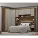 Ver imagem 1 de Guarda Roupa Casal Modulado de Canto 8 Portas e 4 Gavetas Veneza Luciane Móveis