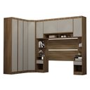 Ver imagem 3 de Guarda Roupa Casal Modulado de Canto 8 Portas e 4 Gavetas Veneza Luciane Móveis