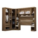 Ver imagem 4 de Guarda Roupa Casal Modulado de Canto 8 Portas e 4 Gavetas Veneza Luciane Móveis