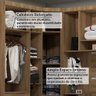 Quarto de Casal com Guarda Roupas e Mesas de Cabeceira 426cm Veneza Luciane Móveis - 7
