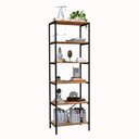Ver imagem 1 de Estante Livreiro Multiuso Trento Estilo Industrial 180cm com 6 Prateleiras Demolição - Abmaza