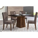 Ver imagem 3 de Mesa Cozinha Italia Madeirado/Vidro 120cm Malbec DJ Móveis