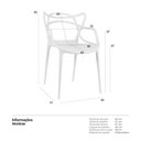 Ver imagem 7 de Kit 12 cadeiras design jantar cozinha Masters Allegra