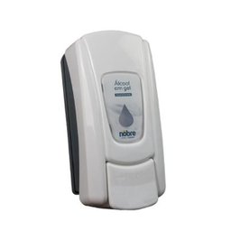 Dispenser para Alcool Gel com Reservatório- Branco - Nobre - 1