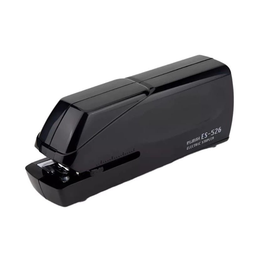 Grampeador Elétrico Mesa Escritório Preto Papel Cartão 24fls