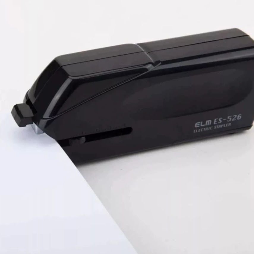 Ver imagem 3 de Grampeador Elétrico Mesa Escritório Preto Papel Cartão 24fls