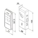 Ver imagem 4 de Fechadura Digital de Sobrepor com Cartão e Senha Pado Fds-50
