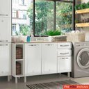 Ver mais imagens de Balcão Cozinha de Aço 140cm para Pia Star New Branco