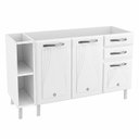 Ver imagem 3 de Balcão Cozinha de Aço 140cm para Pia Star New Branco