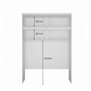 Ver imagem 4 de Módulo de Guarda Roupa Aéreo Ponte Queen 167,6cm 100% MDF Cairo Branco/Neve