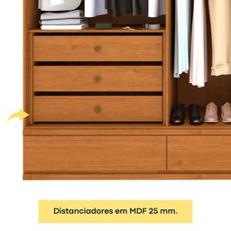 Guarda Roupa Casal 6 Portas 9 Gavetas Esparta Tcil Móveis - 11