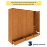 Guarda Roupa Casal 6 Portas 9 Gavetas Esparta Tcil Móveis - 13