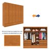 Guarda Roupa Casal 6 Portas 9 Gavetas Esparta Tcil Móveis - 16