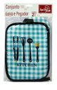 Ver imagem 4 de Kit Luva de Forno Termica com Descanso - Pegador Kit Luva de Cozinha e Descanso de Panela Cooks