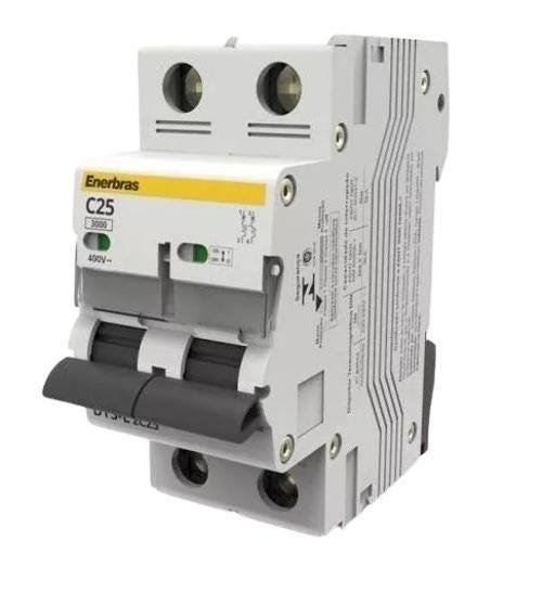 Disjuntor Termomagnético Bipolar Enerbras - 50 a - 1