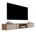 Ver imagem 2 de Rack para TV até 72 Polegadas Decor 1.8 Suspenso 2 Gavetas Hanover/Fendi - Giga Móveis