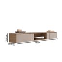 Ver imagem 4 de Rack para TV até 72 Polegadas Decor 1.8 Suspenso 2 Gavetas Hanover/Fendi - Giga Móveis