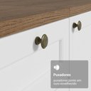 Ver imagem 7 de Estante Sala de Estar com Rack + Cristaleira 230cm Vik Madesa 01 Rustic-Branco
