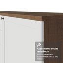 Ver mais imagens de Estante Sala de Estar com Rack + Cristaleira 230cm Vik Madesa 01 Rustic-Branco