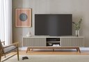 Ver imagem 1 de Rack para TV até 75 Polegadas com 4 Portas Ripadas e 2 Nichos Retrô Multimóveis Crcol-RCK040 Off
