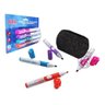 Kit Pincel Caneta Quadro Branco 4 Cor Apagador Marcador Kaz - 1