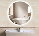 Ver imagem 2 de Espelho Orgânico Decorativo Lapidado com Led 70x70 Cm E08 para Sala, Quarto, Banheiro, 6000k 220v