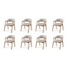 Kit 8 Cadeiras para Mesa de Jantar Gaia - 2