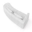 Ver imagem 4 de Sofá Curvo Decorativo Kimiko 287cm 2 Lugares Sala de Estar com Chaise Bouclê Branco G52 - Gran