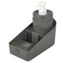 Ver imagem 3 de Dispenser Porta Detergente com Suporte para Sabão e Esponja Cinza Flat Crippa Pia Cozinha