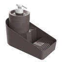 Ver imagem 1 de Dispenser Porta Detergente com Suporte para Sabão e Esponja Cinza Flat Crippa Pia Cozinha