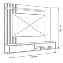 Ver imagem 5 de Painel para TV Emma 65" 160cm MDF-MDP Off White Peternella Móveis
