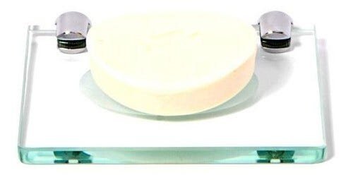 Saboneteira em Vidro Incolor Lapidado - Aquabox - 14cmx9cmx8mm - 2
