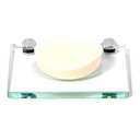 Ver imagem 2 de Saboneteira em Vidro Incolor Lapidado - Aquabox - 14cmx9cmx8mm