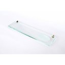 Ver imagem 2 de Porta Shampoo Reto com Rebaixo Saboneteira Vidro Incolor Lapidado - Aquabox - 40cmx9cmx8mm