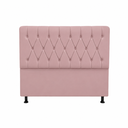Ver imagem 3 de Kit Cabeceira e Calçadeira Baú Mallu Casal 140 cm - Veludo Rose