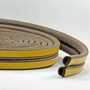 Ver imagem 6 de Veda Fresta Portas e Janelas Borracha Vedação Marrom Adesiva Rolo Modelo D Stamaco 6 Metros