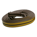 Ver imagem 7 de Veda Fresta Portas e Janelas Borracha Vedação Marrom Adesiva Rolo Modelo D Stamaco 6 Metros