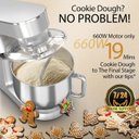 Ver imagem 6 de Cooklee Batedeira 9.5 Qt, 660w, 10 Velocidades, Prata