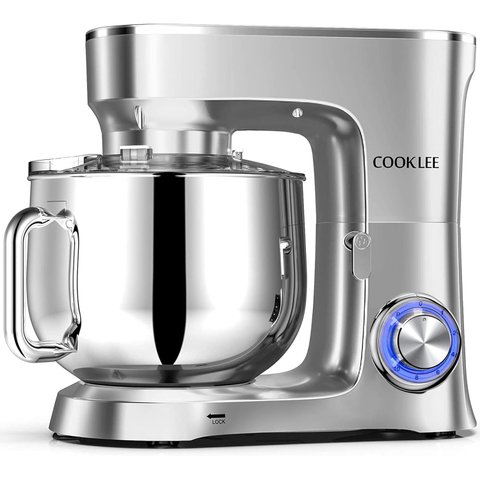 Cooklee Batedeira 9.5 Qt, 660w, 10 Velocidades, Prata