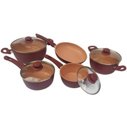 Conjunto 5 Panelas Viena Com Revestimento Cerâmico e Fundo Indução - 1